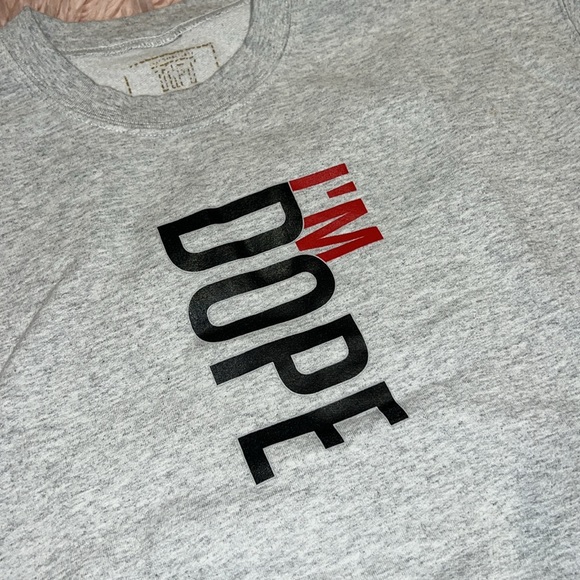 Gray I’m dope sweater size medium - Picture 2 of 5